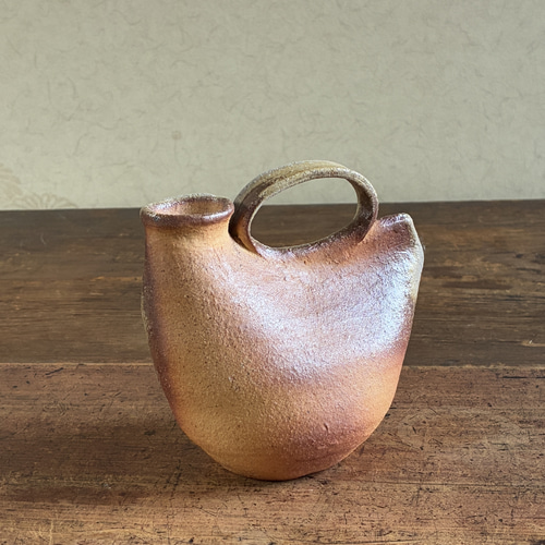 穴窯焼成 焼締の花入れ｜古信楽白土｜一輪挿し 一輪挿し・花瓶・花器