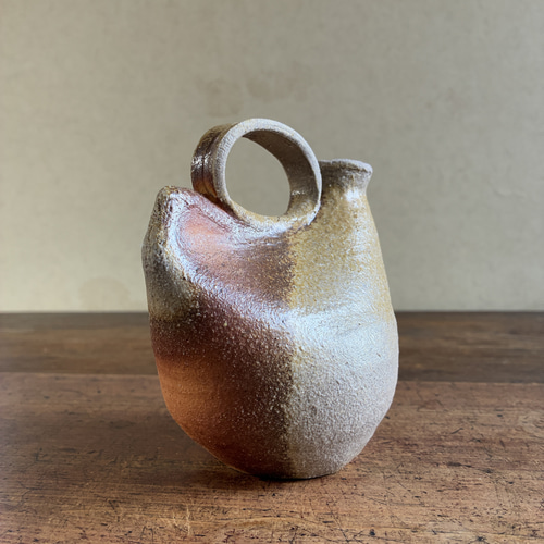 穴窯焼成 焼締の花入れ｜古信楽白土｜一輪挿し 一輪挿し・花瓶・花器