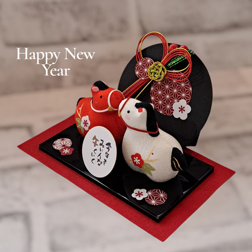 創作人形　午　干支　お正月飾り　縮緬　オブジェ　一点物 創作人形 午 干支 お正月飾り 縮緬 オブジェ 一点物 創作人形 午 干支