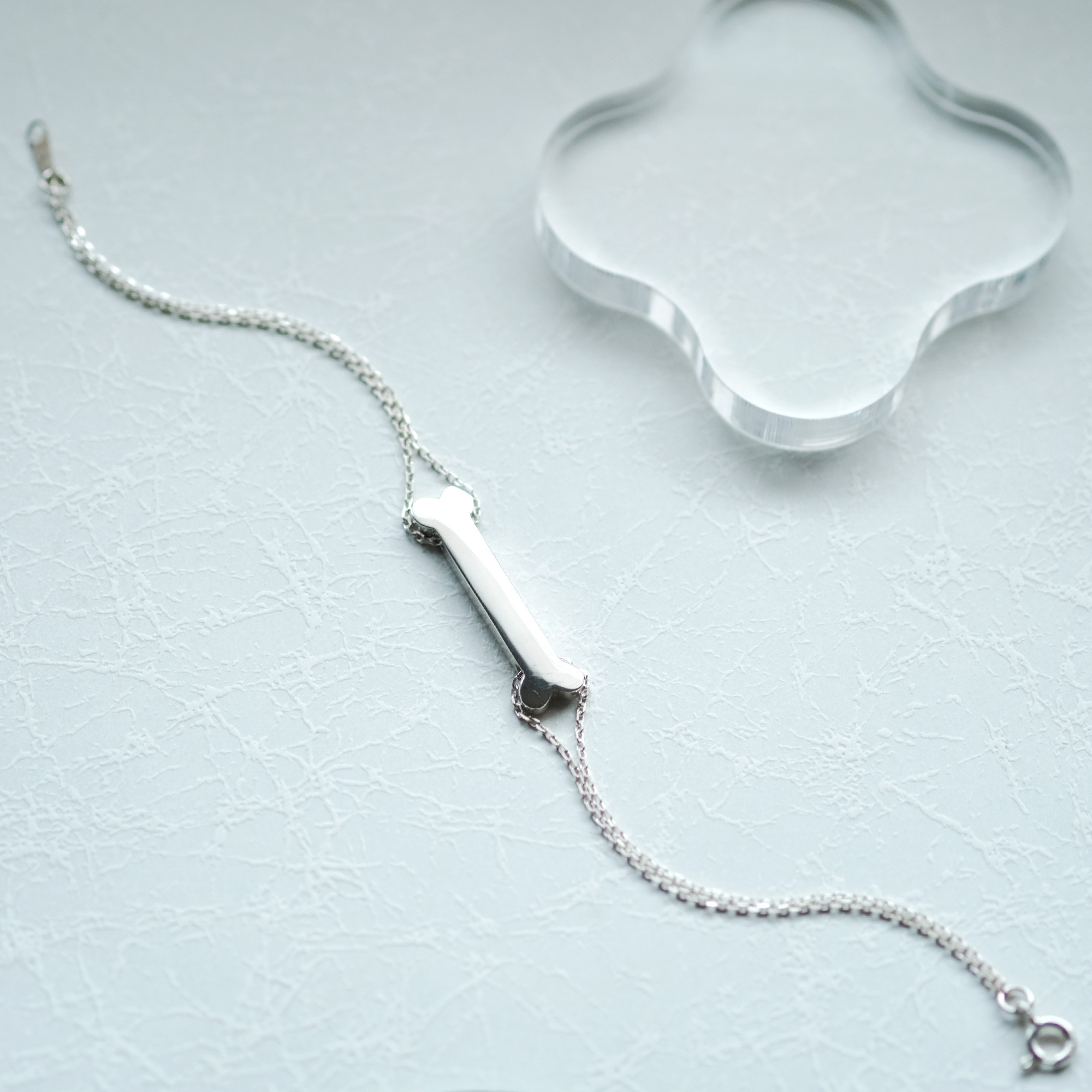 骨 2連 ブレスレット シルバー925