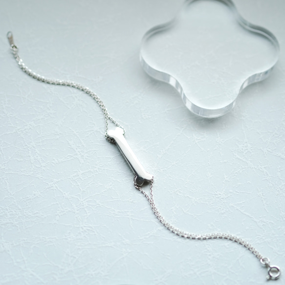 骨 2連 ブレスレット シルバー925 ブレスレット Cloudjewelry