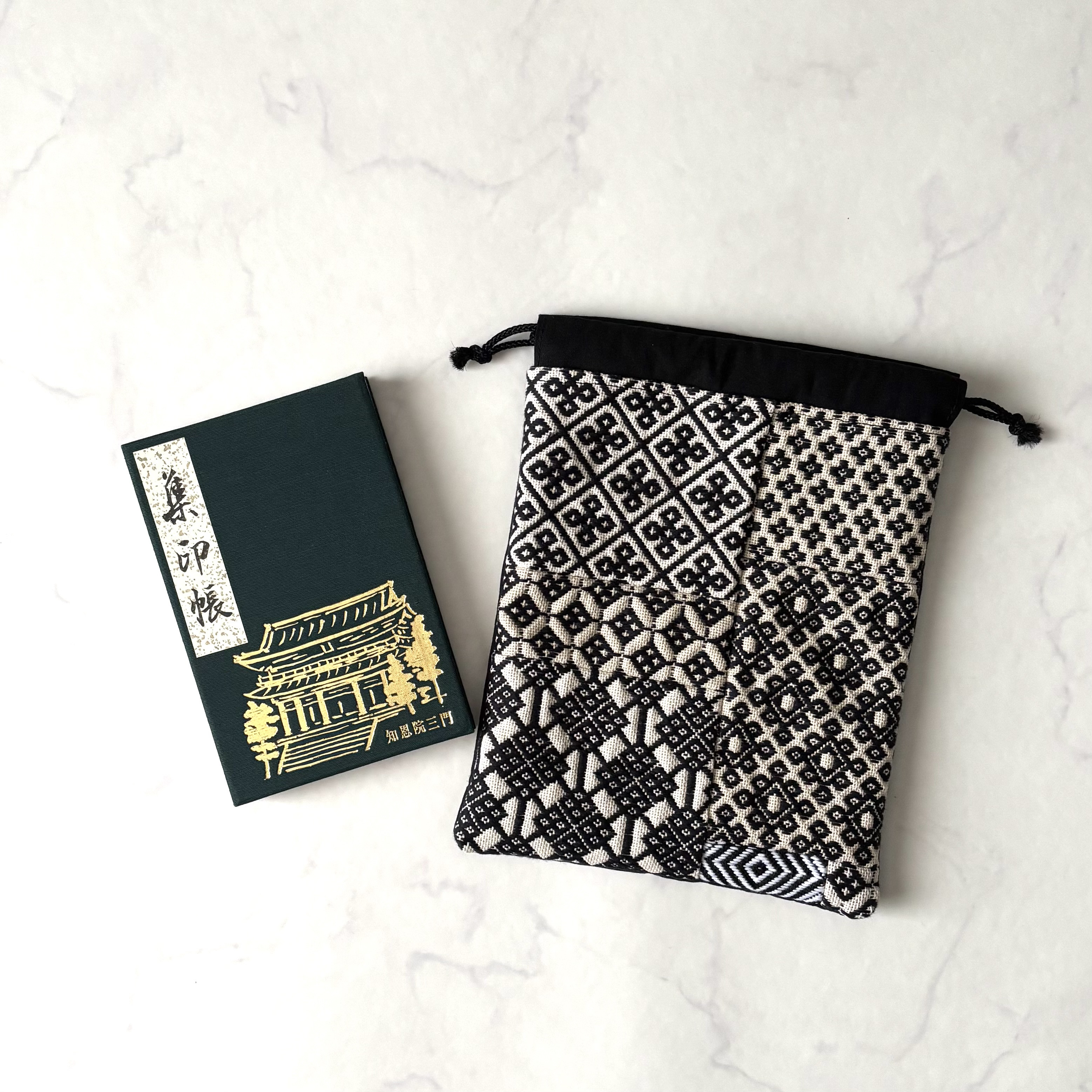 贅沢こぎん刺しパッチワーク御朱印帳巾着13