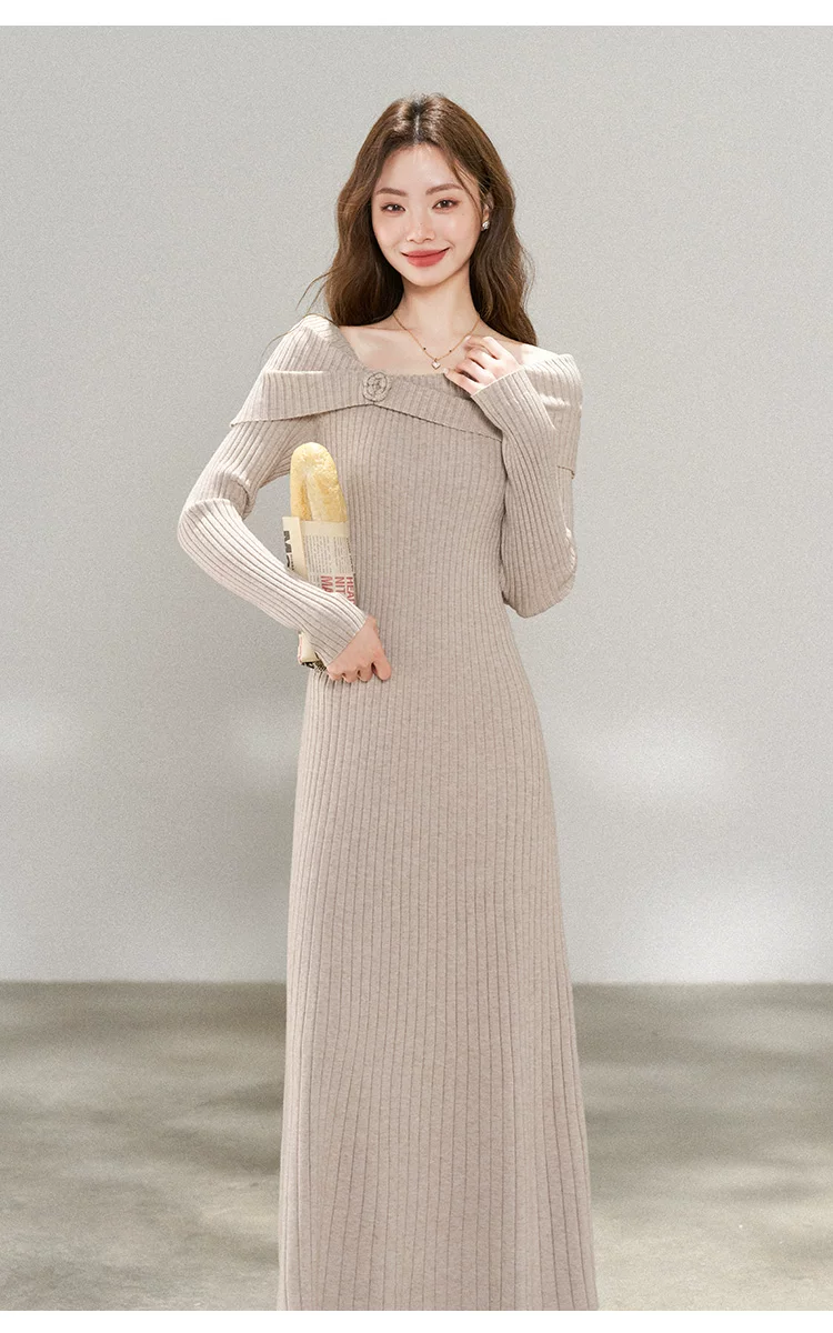 カーディガン トレーナー コート ジャケット 裏起毛 秋冬黒ふわふわ裏起毛ニットフード付きロングコート 受注制作 通勤