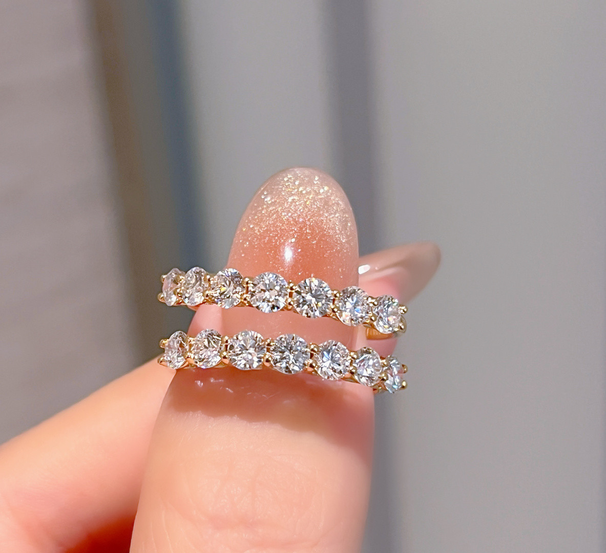 ラボグロウンダイヤモンドリングk18 5505