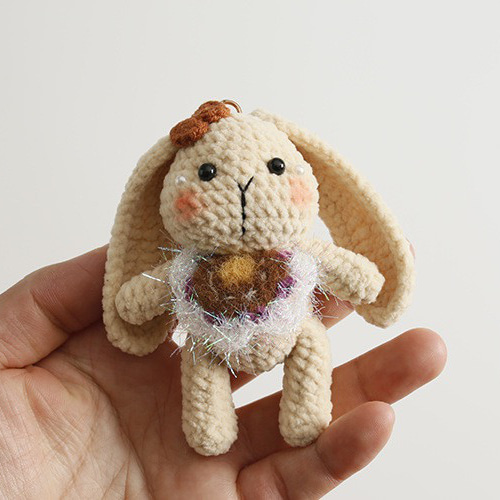毛糸 手作り 編みぐるみ キーホルダー バッグチャーム【動物シリーズ