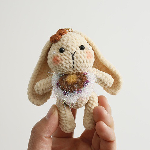 毛糸 手作り 編みぐるみ キーホルダー バッグチャーム【動物シリーズ