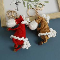毛糸 手作り 編みぐるみ キーホルダー バッグチャーム 誕生日