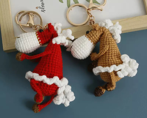 毛糸 手作り 編みぐるみ キーホルダー バッグチャーム 誕生日