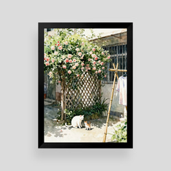 絵画。原画☆キャンバスF10【かわいい猫たちが一緒に香ばしいお風呂に