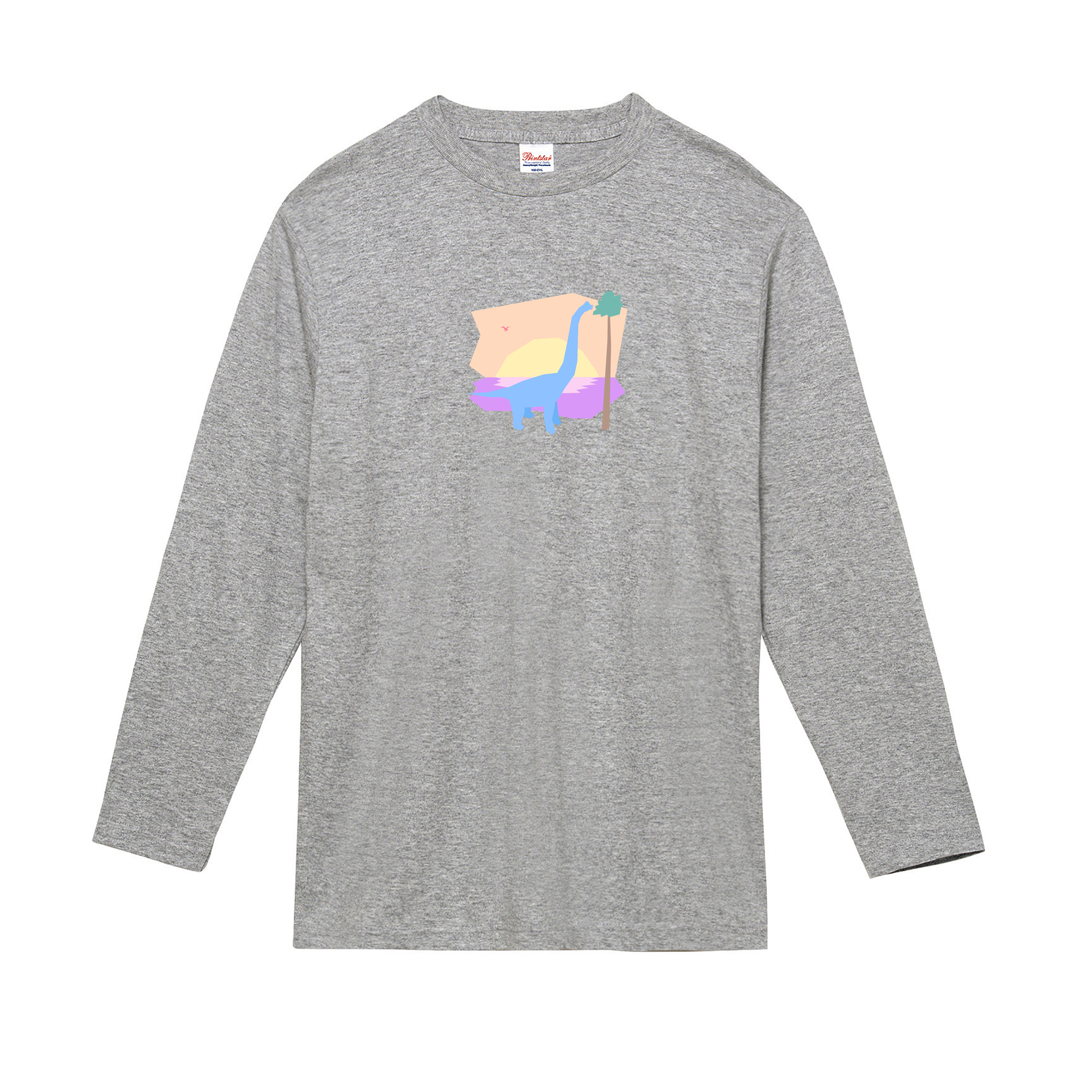 恐竜Tシャツ（長袖）-ブラキオサウルス