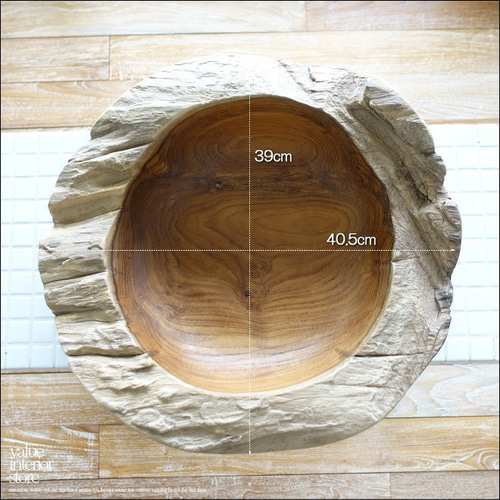 木製　チーク材　無垢　くり抜き　大鉢　サラダボウル　大型　高級木材　銘木 木製 チーク材 無垢 くり抜き 大鉢 サラダボウル 大型 高級木材 銘木