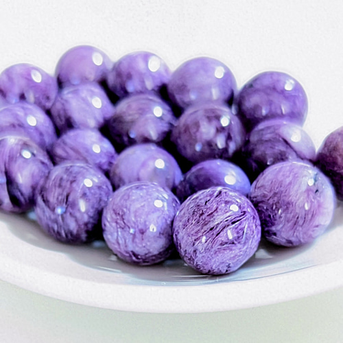 ✿天然色【厳選】チャロアイト 【11.5mm】1 粒売り 〘世界三大