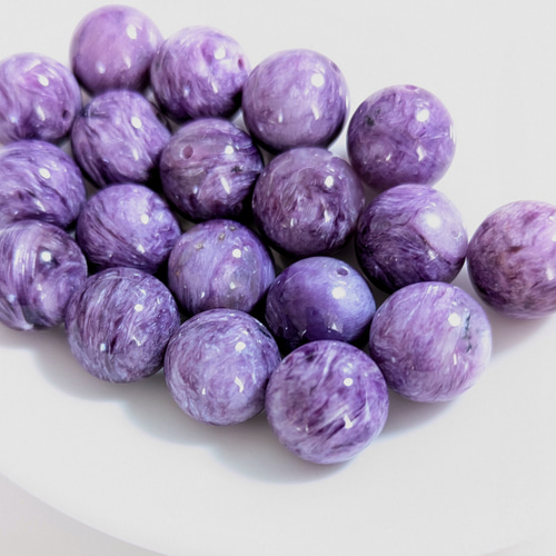 ✿天然色【厳選】チャロアイト 【11.5mm】1 粒売り 〘世界三大