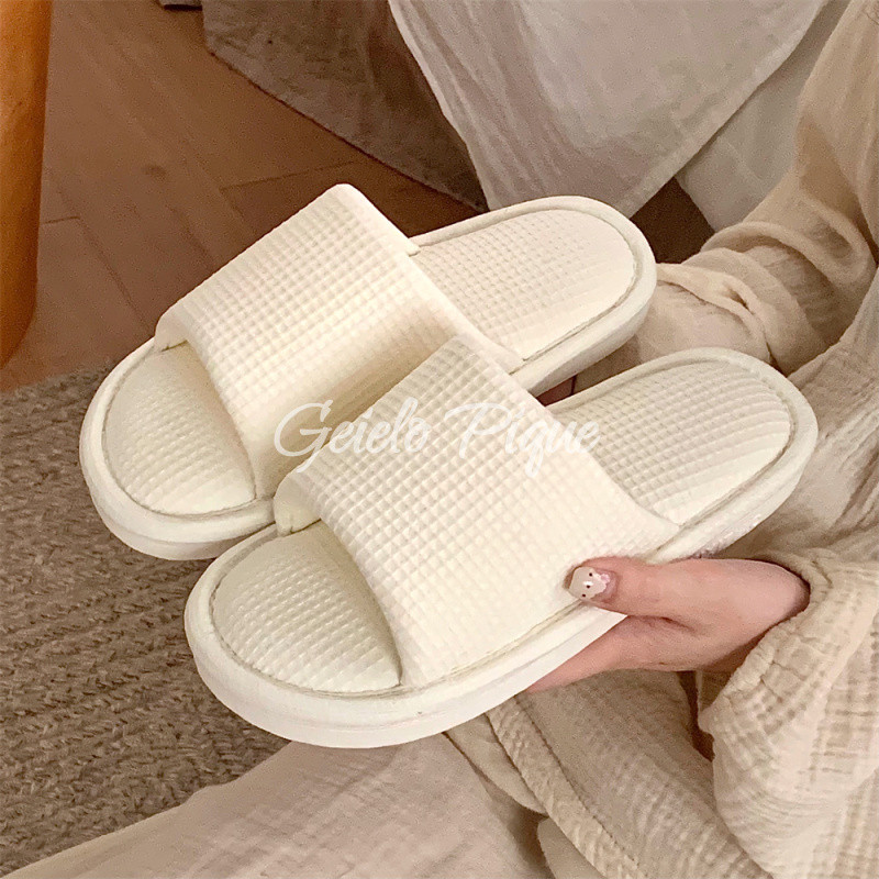 和風 シンプル リネン & コットン インドアシューズ 男女兼用 四季通用 春夏向け 快適 吸い取り 滑り止め ハウスシ