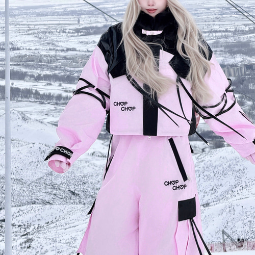 2026 スノボウェア 上下セット ピンク レディース メンズ ジャケット
