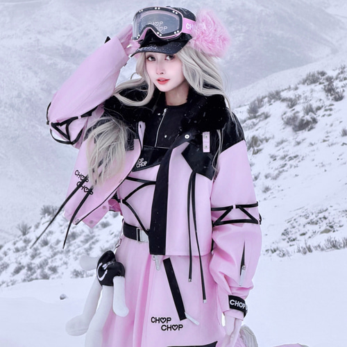 2026 スノボウェア 上下セット ピンク レディース メンズ ジャケット