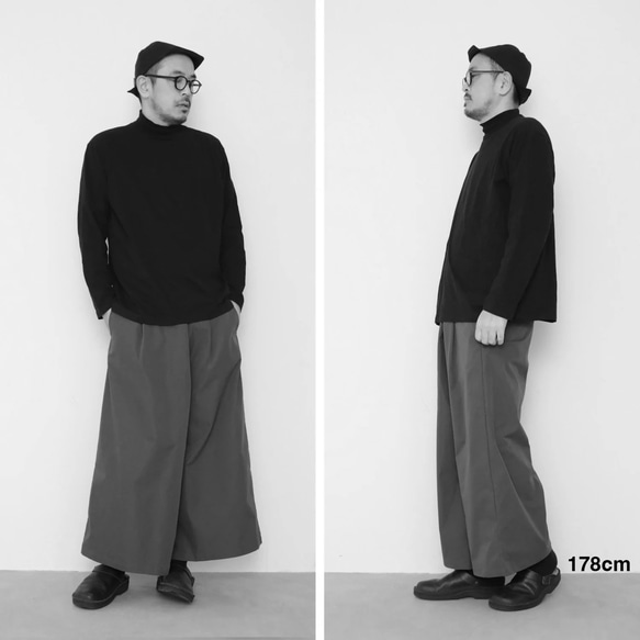 アウトレット　Maki pants - beige / black 8枚目の画像