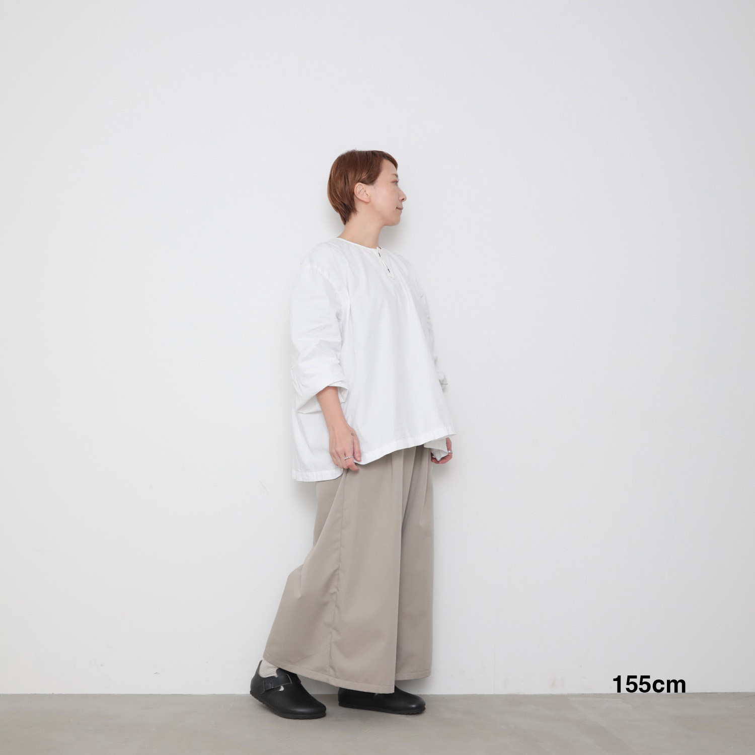 アウトレット　Maki pants - beige / black