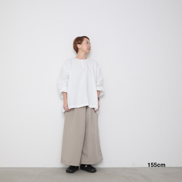 アウトレット　Maki pants - beige / black 4枚目の画像