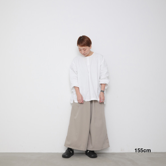 アウトレット　Maki pants - beige / black 2枚目の画像