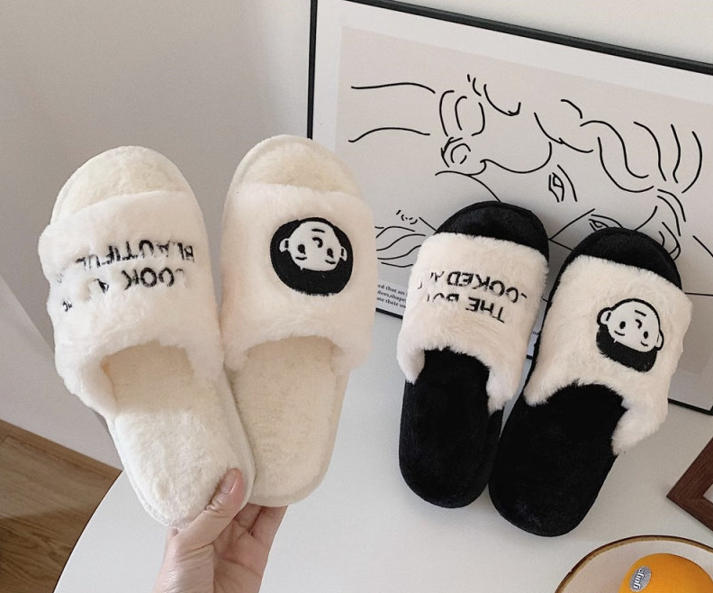 和風  綿入りスリッパ 女性用 冬用 外穿可 可愛い モコモコ カップル用 滑り止め 暖かい 室内用 フロアシューズ