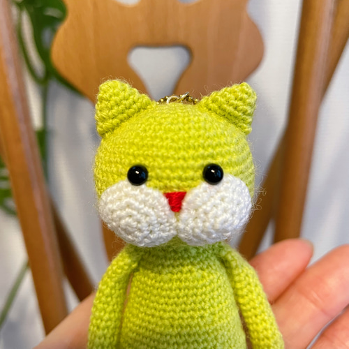 ami-neko mini yellow キーホルダー あみぐるみ ami-neko 通販