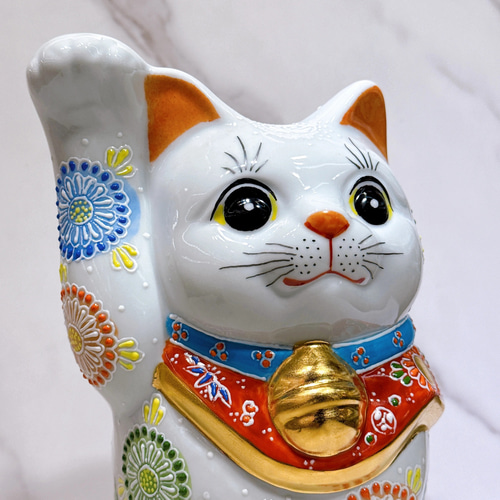 九谷焼 招き猫】九谷焼ハクシェン8号 その他アート ourlittlezone 通販