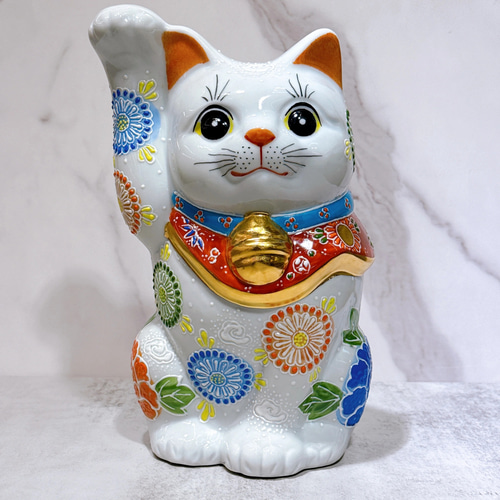 九谷焼 招き猫】九谷焼ハクシェン8号 その他アート ourlittlezone 通販
