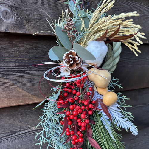 しめ縄2026 お正月飾り ひょうたん ハーブ入りほんのり良い香り