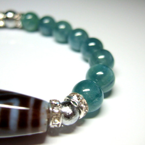 白地龍眼天珠 ブレスレット kirara.gem 通販 20259139｜Creema(クリーマ)