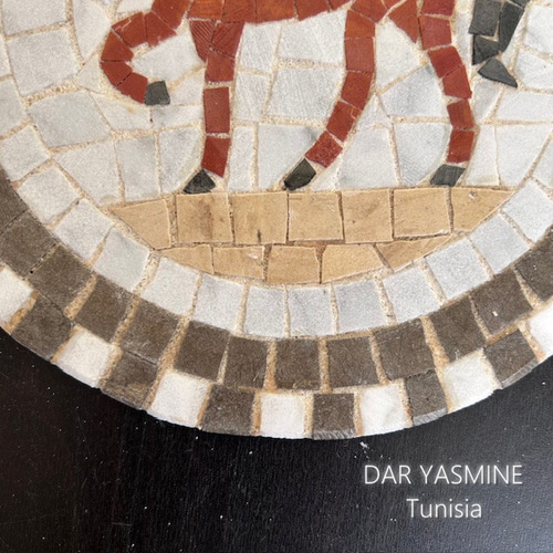 モザイクタイル＊チュニジア伝統工芸 躍動感の溢れる馬の姿 馬01