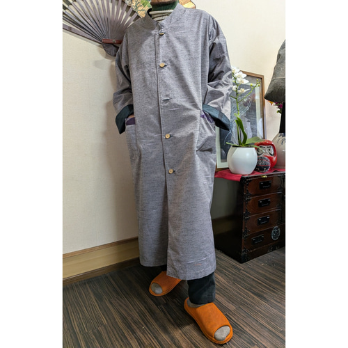 着物リメイク　結城紬反物　ハーフコート 半裏　ハンドメイドf Kimono Remake] Let's make a lined coat using tsumugi 💕 This kind