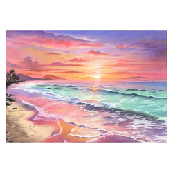 月と星の幻想的なパステル画 原画 絵画 megu 通販 19582400｜Creema