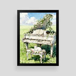 絵画。原画☆キャンバスF10【かわいい猫たちが一緒に香ばしいお風呂に