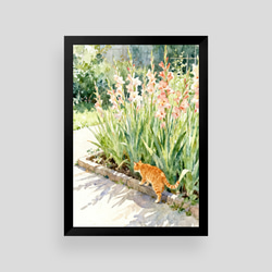 絵画。原画☆キャンバスF10【かわいい猫たちが一緒に香ばしいお風呂に