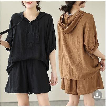 大きいサイズ レディース セットアップ　パーカー　ショートパンツ　春夏 秋