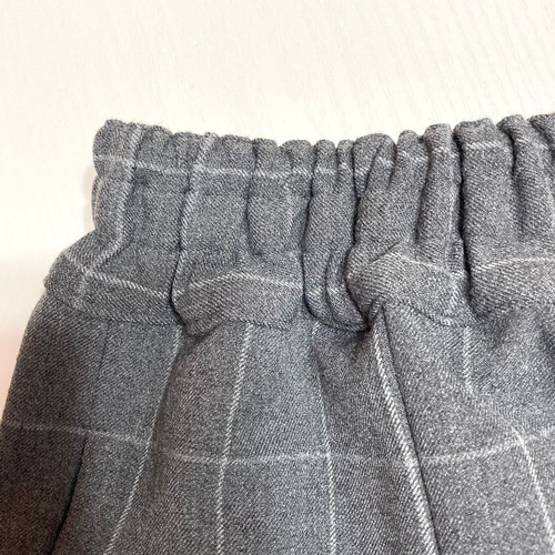 グレーのグラフチェックのキュロットパンツby花織［Y2543］ キュロット