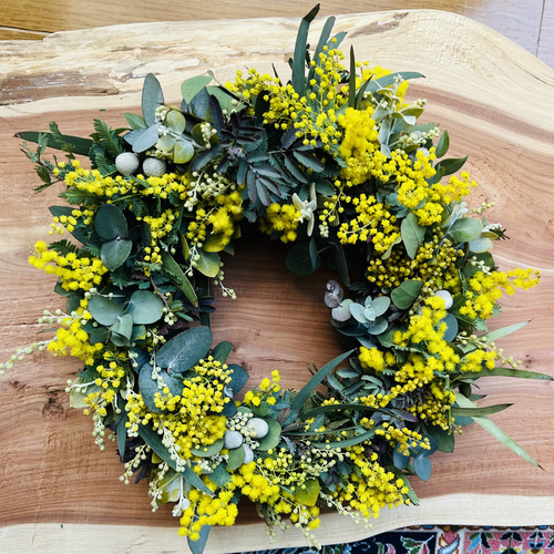 オーダーメイド】 フレッシュ ミモザリース リース Couronne♡mignonne
