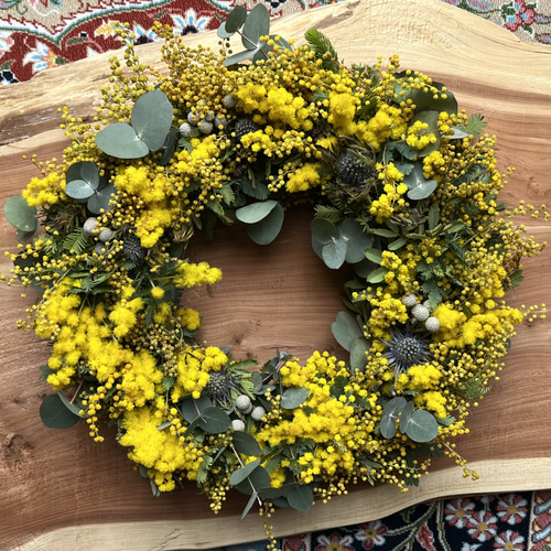 オーダーメイド】 フレッシュ ミモザリース リース Couronne♡mignonne