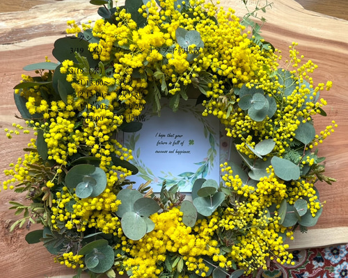 オーダーメイド】 フレッシュ ミモザリース リース Couronne♡mignonne