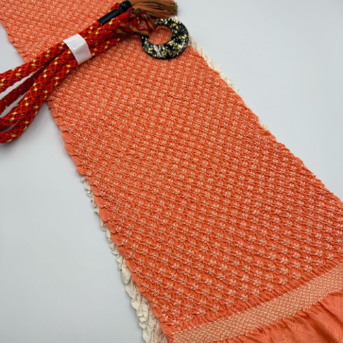 スーパーSALL】6568正絹総絞り帯揚げ＆重ね衿 帯締めセット 振袖 和装