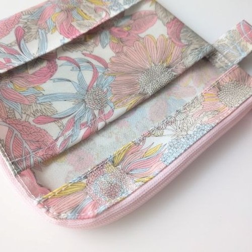 仕切り付きXS L字ファスナー クリアポーチ アンジェリカガーラ