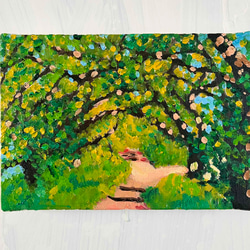 16×23㎝「朝の海6」サムホール・油彩画・原画 N 絵画 かいがのみせ