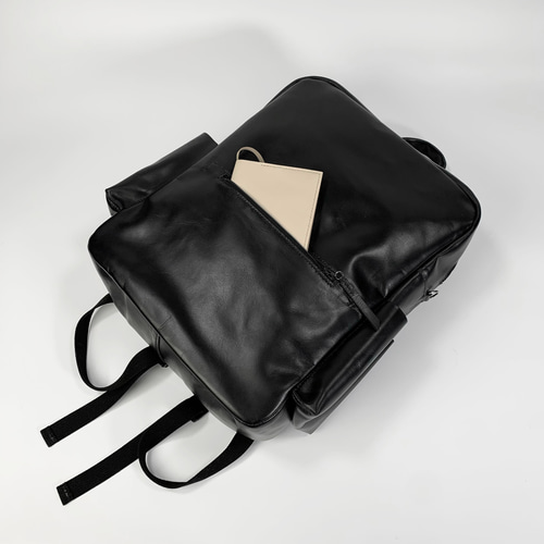 大きい本革リュック[A3対応] (黒) リュック・バックパック Z-chan