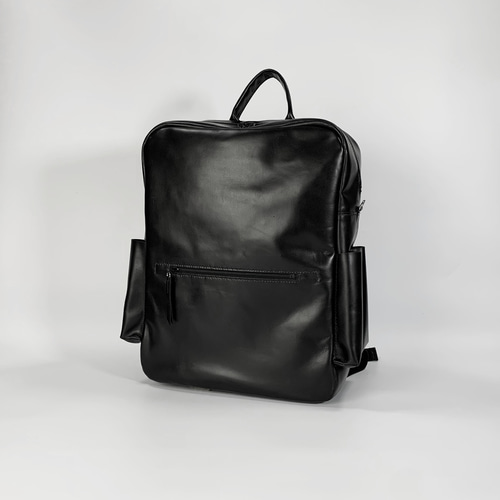 大きい本革リュック[A3対応] (黒) リュック・バックパック Z-chan