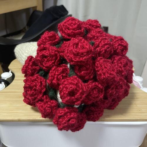 バラの花束ブランケット ブーケブランケット 枯れない プレゼント