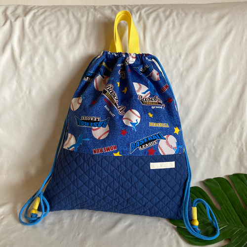 オーダーOK】入園入学セット02野球スポーツ☆手提げレッスンバッグ絵本