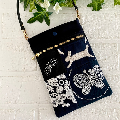 ミナペルホネン パッチワーク スマホポーチ minaperhonen スマホ