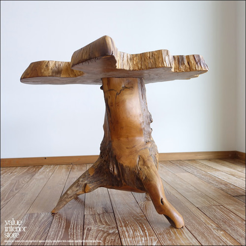 一枚板 無垢材 プリミティブサイドテーブルWN カフェテーブル コーヒー