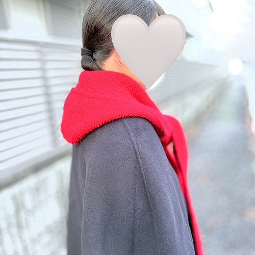 ソフィーフード 【赤】sophiehood ニット帽 マフラー フード付きネック